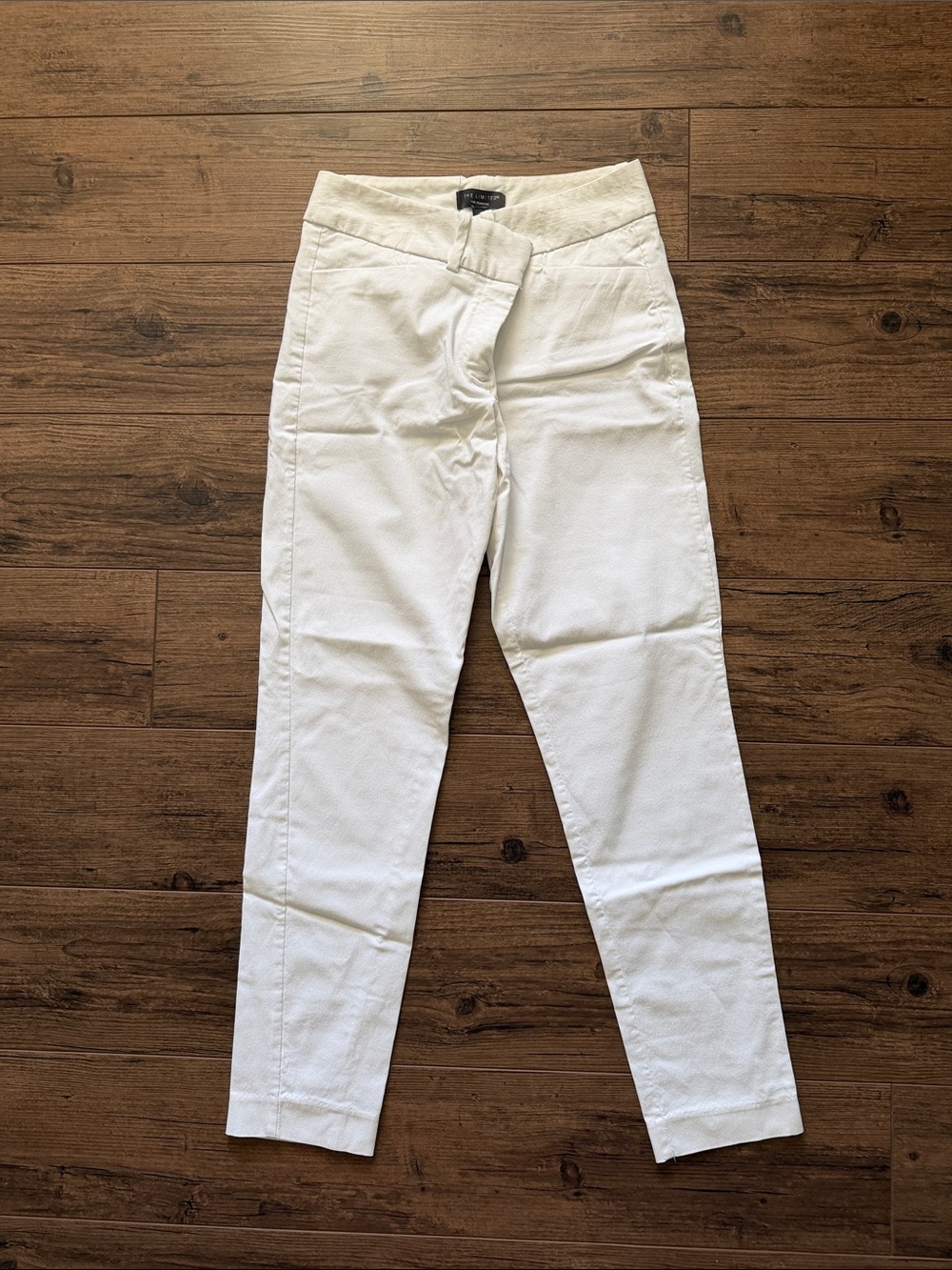 The Limited White Tailored Ankle Pants